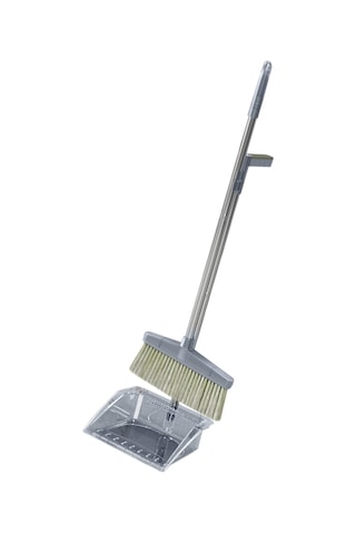 Fosenze Stal Çelik Çubuklu Sürekli Temizlik Seti - Geniş Tarama, Toz Yok Tasarım, Ev Ofis Mağaza Kullanıma Uygun Gri