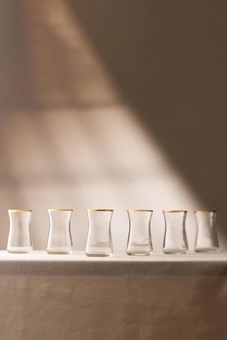 Avantgarde Gold 6'li Çay Bardağı Seti 170 Cc Çok Renkli