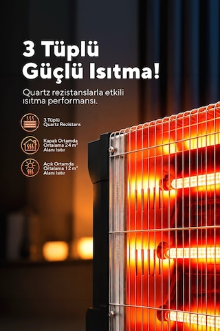 Zenon Çift Taraflı Isıtıcı 1800 W Ks-2740