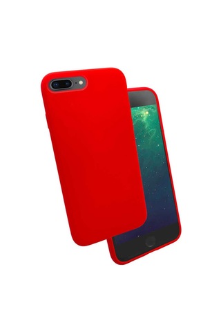 Apple Uyumlu iPhone 8 Plus Kılıf Zore Silk Kadife Iç Yüzey Silikon Kılıf