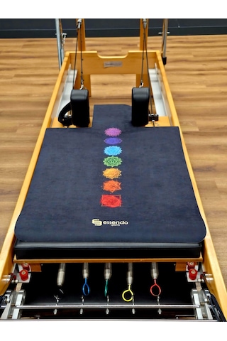 Reformer Pilates Mat ' Kaymaz' -'chakra Black' Renkli