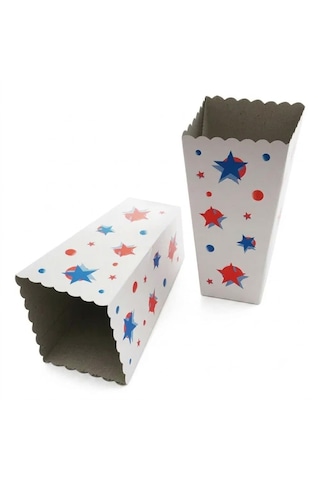 Şeylişeyler - Popcorn Mısır Kutusu Büyük Boy Karton Bardak 250 Adet 5 Paket
