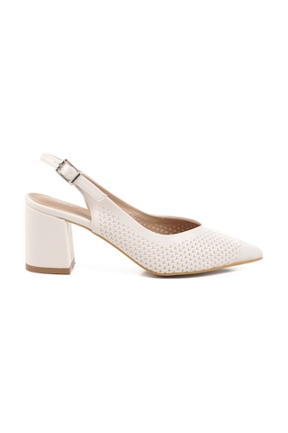 Beyaz Kadın Abiye Ayakkabı Pc-54727 Z Beyaz