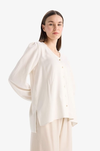 DeFacto Regular Fit Bisiklet Yaka Simli Kumaş Uzun Kollu Gömlek F0226AX25SPER105