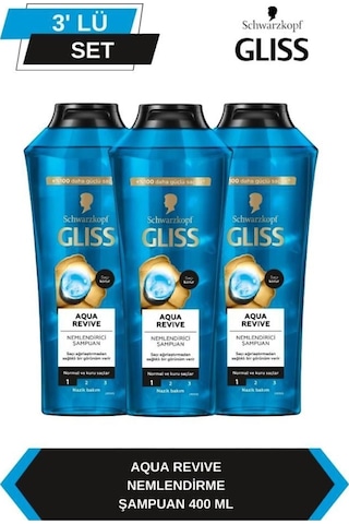 Aqua Revive Şampuan 400 Ml X 3 Adet