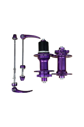 Forte Gt Xbyc 680 Bisiklet Hub Sesli Ön Arka Kaset Göbek Seti 32 Delik 6 Vida Qr Mandal Mor
