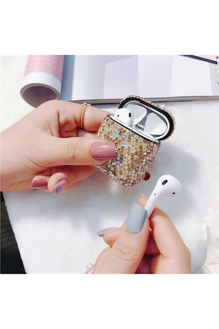 Apple AirPods Uyumlu Kılıf Zore Diamond Silikon No7