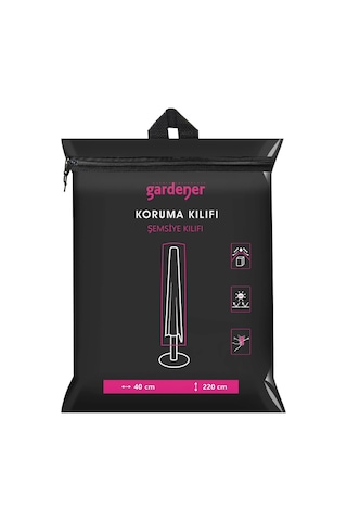 Gardener Şemsiye Koruma Örtüsü Grdc307 / Kılıfı Pe 220 Cm X 40 Cm Çok Renkli