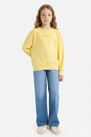 Defacto 29 Ekim Cumhuriyet Bayramı Relax Fıt Bisiklet Yaka Baskılı Sweatshirt Kız Çocuk E6782a826spyl115 Sarı-yl115