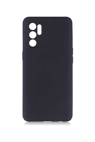 Noktaks - Oppo Uyumlu Oppo Reno 6 4g - Kılıf Mat Soft Premier Silikon Kapak - Siyah T19299 Siyah