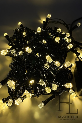 10 Metre 100 Ledli Gün Işığı İp Led Eklemeli Fonksiyonlu Dekoratif Led Işık Yılbaşı Süsü Çam Ağacı Işığı Gün Işığı