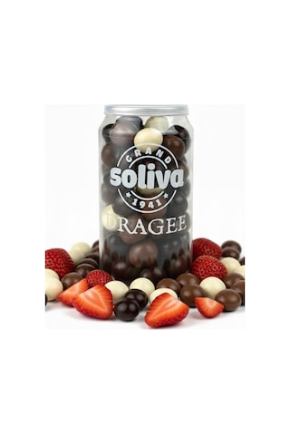 Grand Soliva Çikolata Draje 230 G - Çilekli