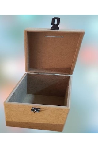 Hobi Adn Dekoratif Bahşiş Kutu Ahşap Mdf Ham Cnc Kesim Model El Yapım