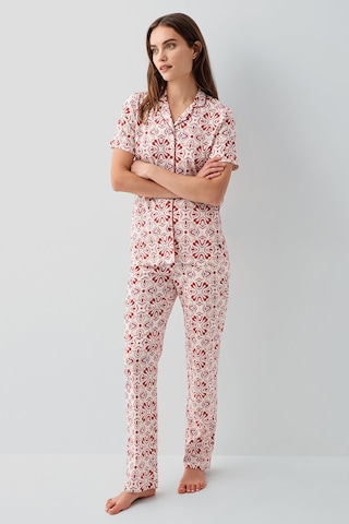 Pierre Cardin Kadın Bordo Gömlek Pijama Takım Pc9198-s-v1 Bordo