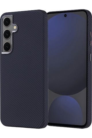 Samsung Galaxy Uyumlu S24 Fe Kılıf Ultra İnce Karbon Tasarımlı Ve Magsafeli Cabix Premium Kapak Siyah