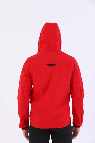 Maraton Sportswear Regular Erkek Kapşonlu Uzun Kol Outdoor Kırmızı Ceket 20384 Kırmızı