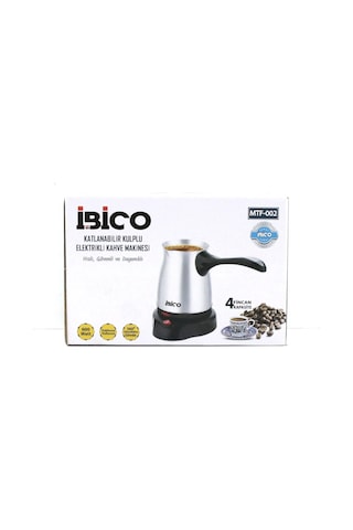 Çelik Elektrikli Cezve Türk Kahve Makinesi - 4fincan 400ml Kablosuz Kullanım- 360 Döner 600w Mtf-002 Bx40 0.5mm Kenar Kalınlığı