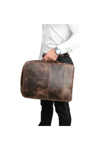 Mft Leather Hakiki Deri Unisex Sırt Çantası - Napoli 4212 Tiguan Kahve
