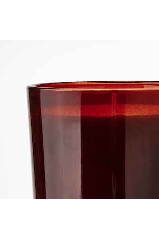 Bardakta Kokulu Mum, Kırmızı, 50 Saat, Yabani Meyveler Acı Kahverengi