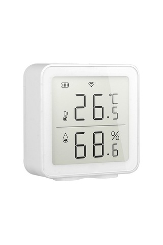 Funtree Wi-fi Sıcaklık Nem Sensörü - Tuya Uyumlu, Mobil Kontrol, Beyaz