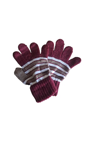 Eleven Markets Kışlık Erkek Çocuk Eldiveni Bordo 4-8 Yaş Bordo