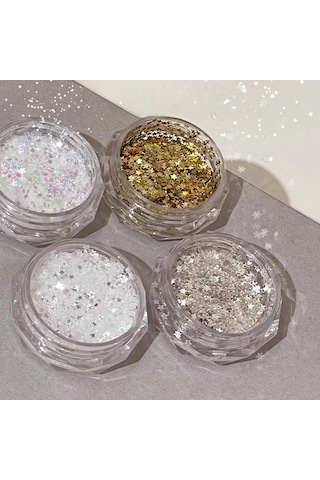 1mm Mini Köpüklü Yıldız Tırnak Glitter Köpüklü Pentagram Tırnak Dekorasyon Tırnak Salonu Tasarım Sevimli Aksesuarları Dıy Tırnak Sanat Tasarım Bej