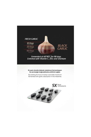 Ahmet Arifoğlu Siyah Sarımsak (Black Garlic) 60 Tablet