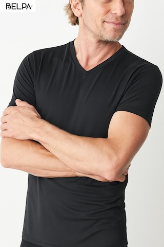 Belpa Ersa İç Giyim Modal Erkek V Yaka T-shirt 3'lü Siyah