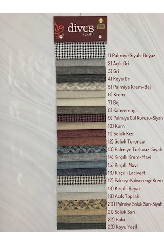Begonvil Keten Serisi Premium 1. Kalite Döşemelik Kumaş [23 Renk]
