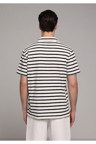 Colin's Colins Regular Fit Polo Yaka Çizgili Erkek Lacivert Kısa Kol Tişört Cl1080251 Q1.v2 Nav
