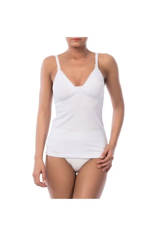 Kadın Beyaz Pamuk Emzirme Atleti 3050 001