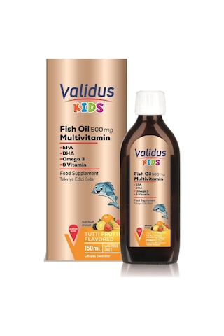 Validus Kids Fish Oil Multivitamin 150 Ml Şurup