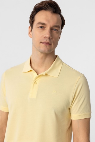 Süvari Sarı Slim Fit Düz Polo Yaka Tişört