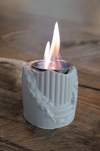 Şık Ve Dekoratif Ateş Çukuru Beyaz