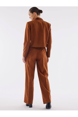 Süet Camel Bol Paça Pantolon 001