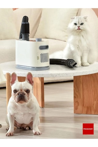 Pakeway Isı Ayarlı Kedi Köpek Saç Tüy Kurutma Makinesi - Beyaz