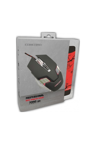 Concord C-25 RGB 7200 DPI Oyuncu Mouse + Mouse Pad
