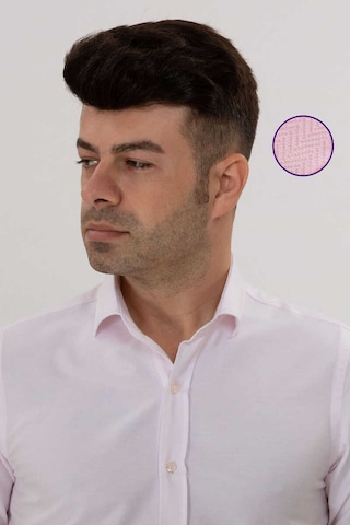 Belfor Slımfıt Gömlek Pembe