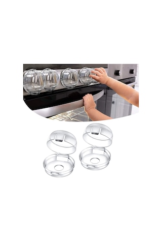 BUFFER® Isıya Dayanıklı Plastik Ocak Düğme Koruyucu Düğme Kilidi