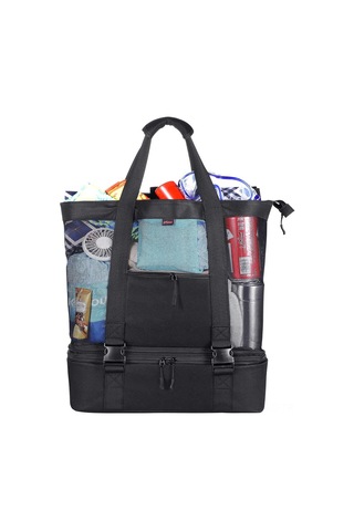 Springsun Isı Yalıtımlı Su Geçirmez Gıda Taşıyıcı Çanta, Çift Fonksiyonlu Saklama Ve Isı Tutma Özelliği İle Plaj Ve Dış Etkinlikler İçin