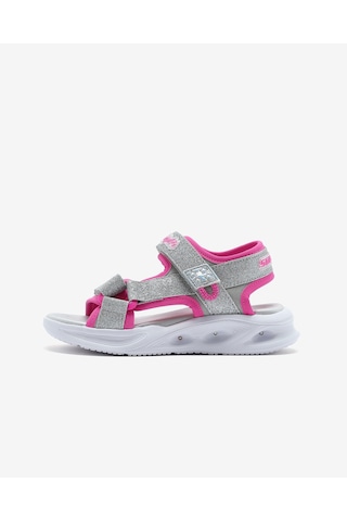 Skechers Sola Glow Sandal Büyük Kız Çocuk Gri Işıklı Sandalet 303024l Slhp Gri