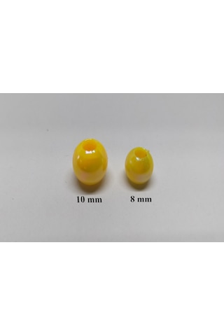 Sazan Dip Yemi Janjan Boncuk 8 Mm (Geniş Delik)100 Adet