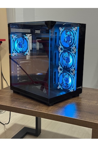 Turbox Teras Anime Karakterli Rgb Fanlı Akvaryum Kasa Siyah