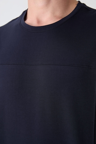 Tommy Life Lacivert Pamuklu Kalın Yumuşak Dokulu Oversize Fit Basic Erkek T-shirt - 88349 Lacivert