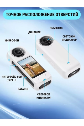 Puluz Insta360 X4 İçin Lens Kapağı İle Silikon Koruyucu Kılıf 246617830