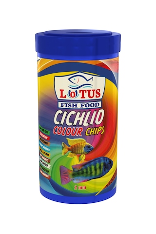 Malawi Cichlid Colour Chips 250 ml Kutu Akvaryum Balık Renk Yemi