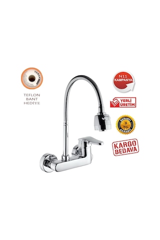 Mix Duvardan Eviye Mutfak Bataryası Spiralli Lüx Seri