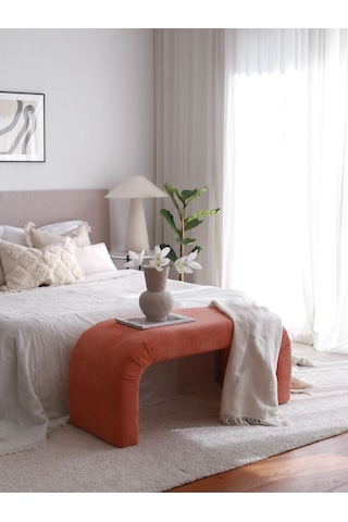 Nu Bench Puf Nar Çiçeği