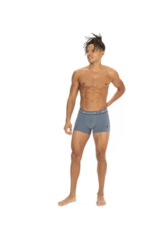 U.S. Polo Assn. U.s Polo Assn. 80540 Erkek Pamuklu 3'lü Boxer-bordo&siyah&antrasitmelanj Siyah