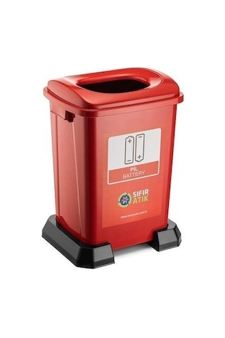 Geri Dönüşüm Sıfır Atık Kutusu Plastik 50 Litre 4 Lü Seri Atık